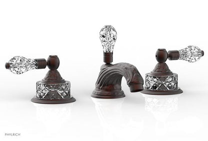 Phylrich - Louis XIV Widespread Lavatory Faucet Cut Crystal Handle