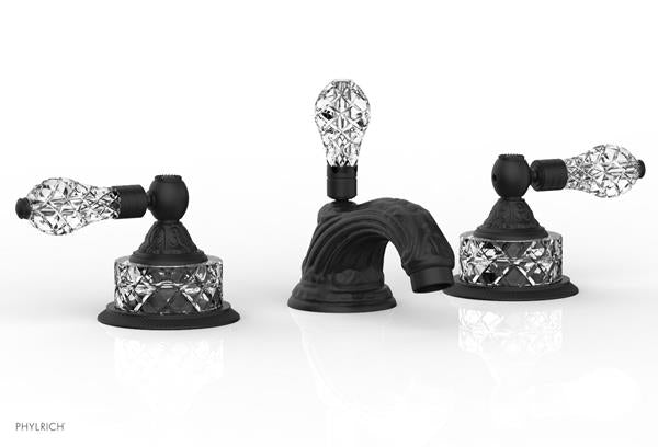 Phylrich - Louis XIV Widespread Lavatory Faucet Cut Crystal Handle