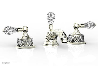 Phylrich - Louis XIV Widespread Lavatory Faucet Cut Crystal Handle