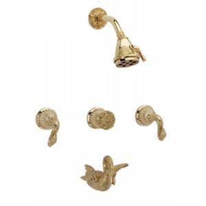 Phylrich - Swan Three Handle Tub and Shower Set - Trim Only