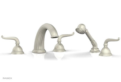 Phylrich - Georgian & Barcelona Deck Tub Set with Hand Shower - Lever Handles