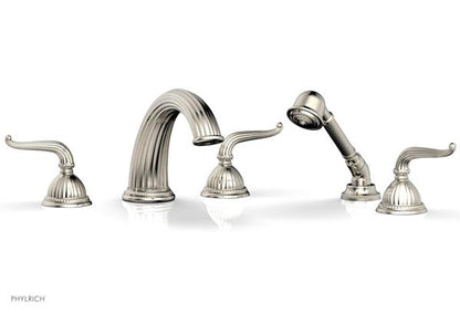 Phylrich - Georgian & Barcelona Deck Tub Set with Hand Shower - Lever Handles