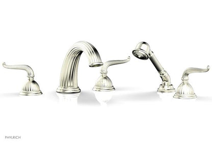 Phylrich - Georgian & Barcelona Deck Tub Set with Hand Shower - Lever Handles