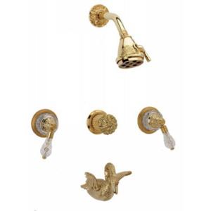 Phylrich - Swan Three Handle Tub and Shower Set - Trim Only