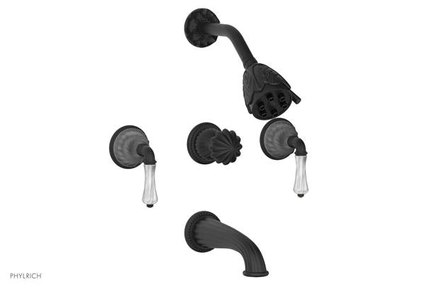 Phylrich - Mirabella Three Handle Tub and Shower Set Trim Only