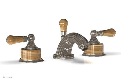 Phylrich - Versailles Widespread Lavatory Faucet - Montaione Brown Onix Handle