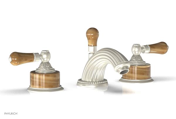 Phylrich - Versailles Widespread Lavatory Faucet - Montaione Brown Onix Handle