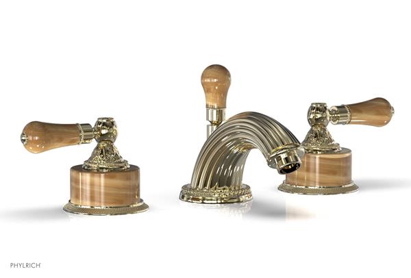 Phylrich - Versailles Widespread Lavatory Faucet - Montaione Brown Onix Handle