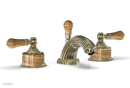 Phylrich - Versailles Widespread Lavatory Faucet - Montaione Brown Onix Handle