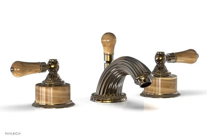 Phylrich - Versailles Widespread Lavatory Faucet - Montaione Brown Onix Handle