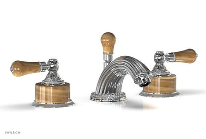 Phylrich - Versailles Widespread Lavatory Faucet - Montaione Brown Onix Handle