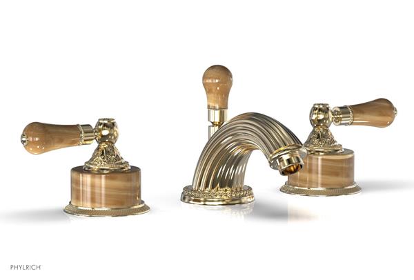 Phylrich - Versailles Widespread Lavatory Faucet - Montaione Brown Onix Handle