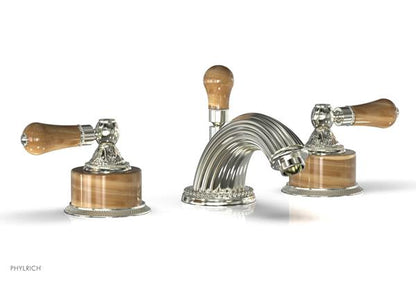 Phylrich - Versailles Widespread Lavatory Faucet - Montaione Brown Onix Handle