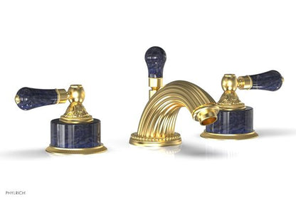 Phylrich - Versailles Widespread Lavatory Faucet - Bleu Sodalite Handle