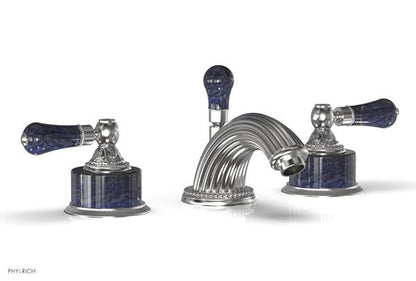 Phylrich - Versailles Widespread Lavatory Faucet - Bleu Sodalite Handle