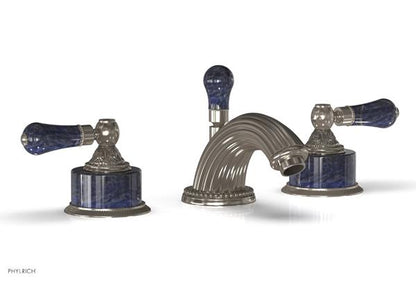 Phylrich - Versailles Widespread Lavatory Faucet - Bleu Sodalite Handle