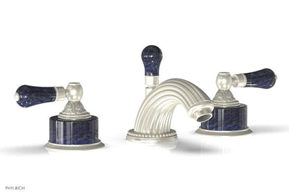 Phylrich - Versailles Widespread Lavatory Faucet - Bleu Sodalite Handle