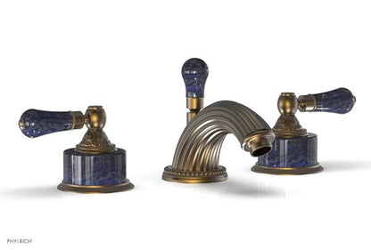 Phylrich - Versailles Widespread Lavatory Faucet - Bleu Sodalite Handle