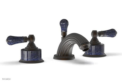 Phylrich - Versailles Widespread Lavatory Faucet - Bleu Sodalite Handle