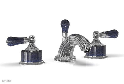 Phylrich - Versailles Widespread Lavatory Faucet - Bleu Sodalite Handle