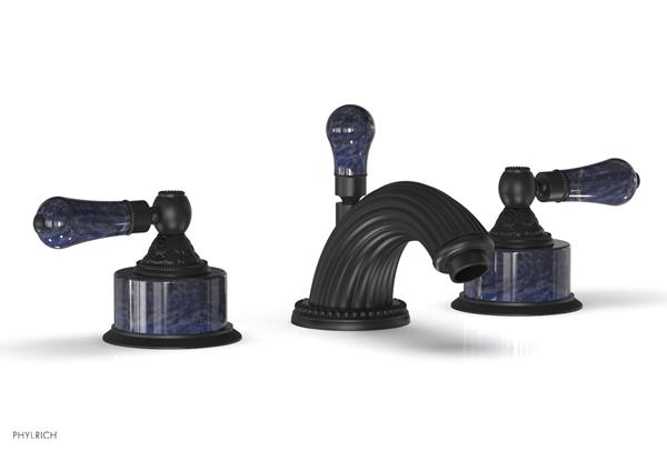 Phylrich - Versailles Widespread Lavatory Faucet - Bleu Sodalite Handle