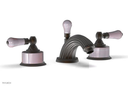 Phylrich - Versailles Widespread Lavatory Faucet - Pink Onix Handle