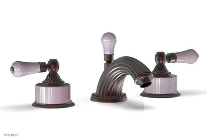 Phylrich - Versailles Widespread Lavatory Faucet - Pink Onix Handle
