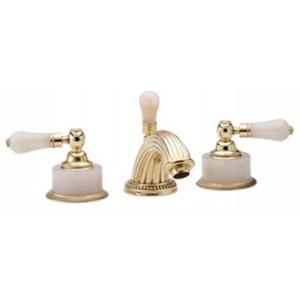 Phylrich - Regent Lavatory Faucet, Pink Onyx Handle