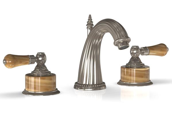 Phylrich - Versailles Lavatory Faucet - Mont Brown Onyx Handle