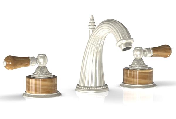 Phylrich - Versailles Lavatory Faucet - Mont Brown Onyx Handle
