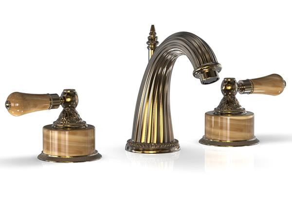 Phylrich - Versailles Lavatory Faucet - Mont Brown Onyx Handle