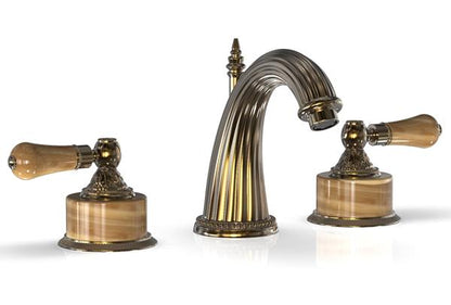 Phylrich - Versailles Lavatory Faucet - Mont Brown Onyx Handle