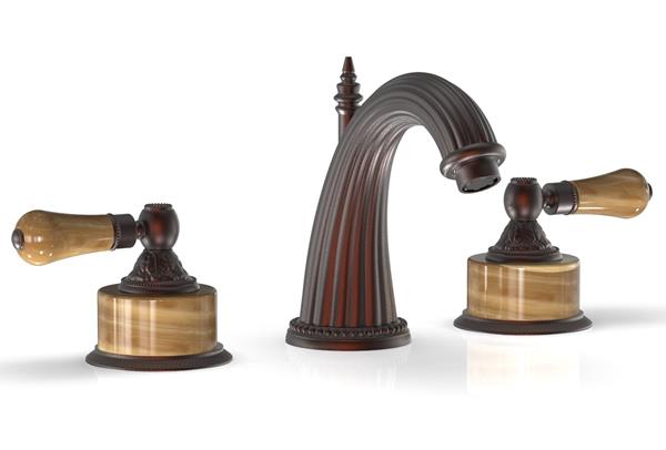 Phylrich - Versailles Lavatory Faucet - Mont Brown Onyx Handle