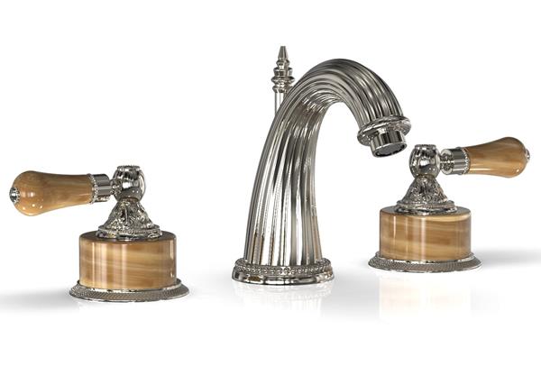 Phylrich - Versailles Lavatory Faucet - Mont Brown Onyx Handle