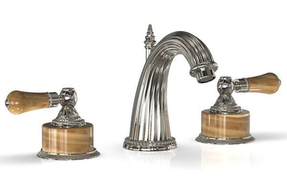Phylrich - Versailles Lavatory Faucet - Mont Brown Onyx Handle
