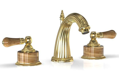 Phylrich - Versailles Lavatory Faucet - Mont Brown Onyx Handle