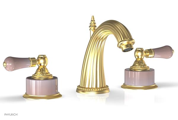 Phylrich - Versailles Lavatory Faucet - Pers Pink Onyx Handle