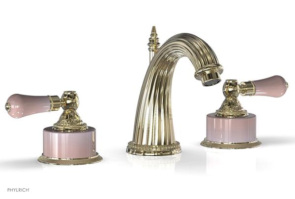 Phylrich - Versailles Lavatory Faucet - Pers Pink Onyx Handle