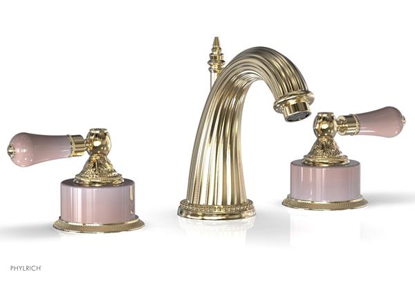 Phylrich - Versailles Lavatory Faucet - Pers Pink Onyx Handle