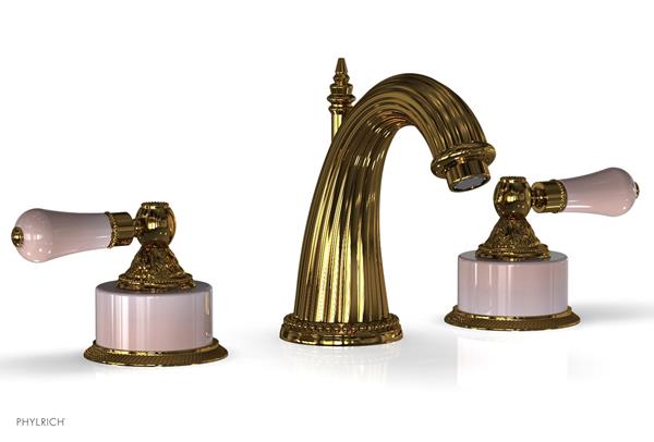 Phylrich - Versailles Lavatory Faucet - Pers Pink Onyx Handle