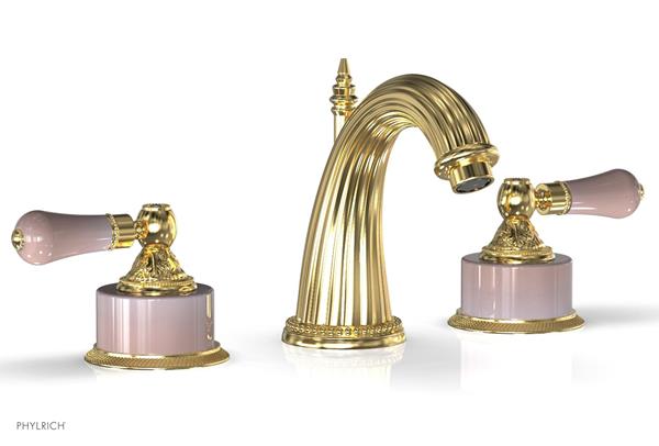 Phylrich - Versailles Lavatory Faucet - Pers Pink Onyx Handle