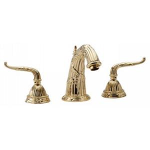 Phylrich - Ribbon & Reed Widespread Faucet 6-3/8 Inch High Spout Lever Handles