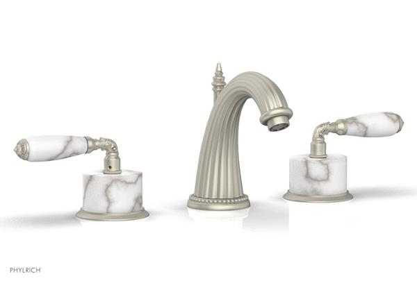 Phylrich - Valencia Widespread Faucet White Marble Accents