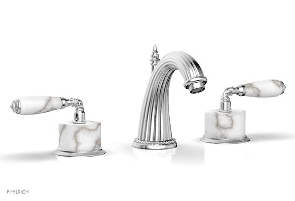 Phylrich - Valencia Widespread Faucet White Marble Accents