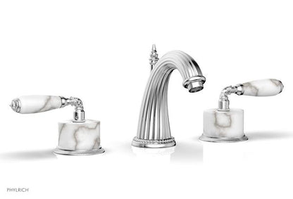 Phylrich - Valencia Widespread Faucet White Marble Accents
