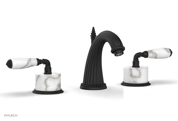 Phylrich - Valencia Widespread Faucet White Marble Accents