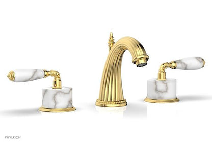 Phylrich - Valencia Widespread Faucet White Marble Accents