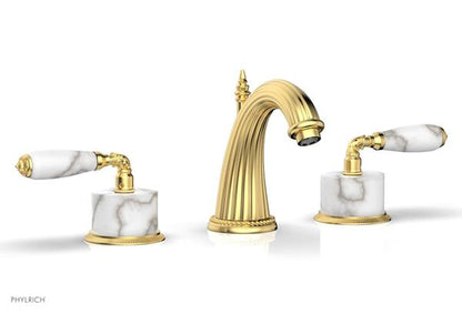Phylrich - Valencia Widespread Faucet White Marble Accents