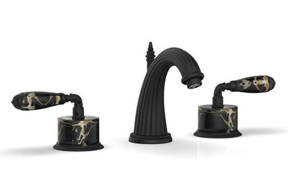 Phylrich - Valencia Widespread Faucet Black Marble Accents