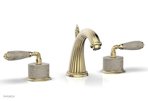 Phylrich - Valencia Widespread Faucet Beige Marble Accents